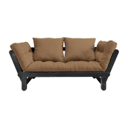 Canapé en bois noir convertible 2 places mocca Beat - Karup Design - The Cool Republic