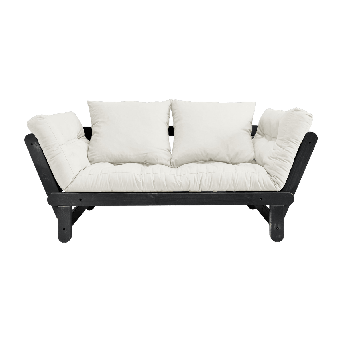 Canapé en bois noir convertible 2 places naturel Beat - Karup Design - The Cool Republic
