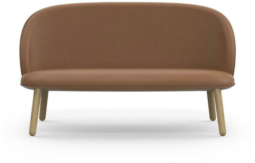 Canapé en cuir brandy et pieds en chêne naturel 145 cm Ace - Normann Copenhagen - The Cool Republic
