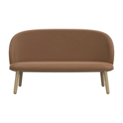 Canapé en cuir brandy et pieds en chêne naturel 145 cm Ace - Normann Copenhagen - The Cool Republic
