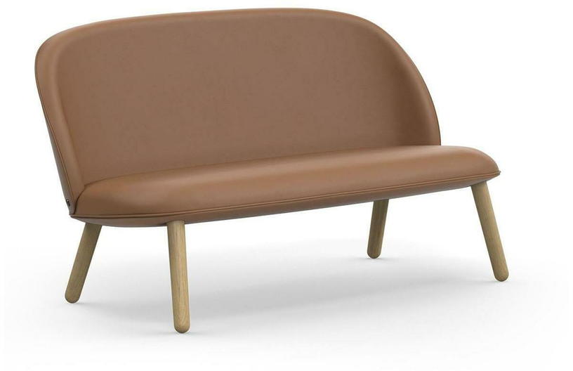 Canapé en cuir brandy et pieds en chêne naturel 145 cm Ace - Normann Copenhagen - The Cool Republic
