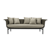 Canapé en osier taupe 200 x 69 cm Wicked - Vincent Sheppard - The Cool Republic