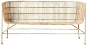 Canapé en rotin naturel sans coussin d'assise Coon - House Doctor - The Cool Republic