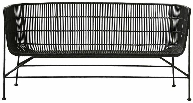 Canapé en rotin noir Coon - House Doctor - The Cool Republic