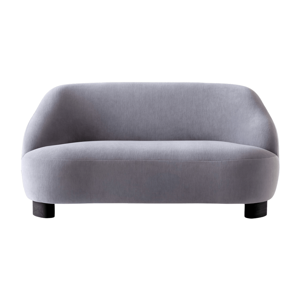 Gentle 133 fabric and black lacquered oak sofa Margas LC3 - &tradition - The Cool Republic