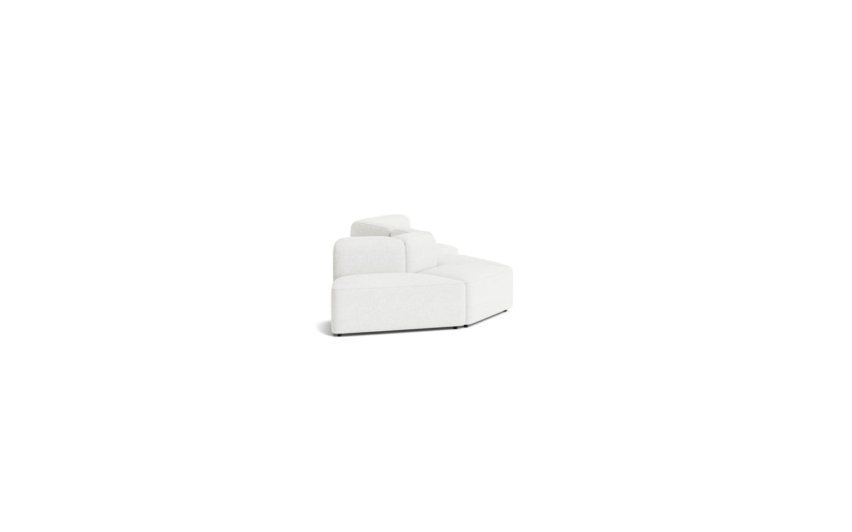 Canapé en tissu gris blanc modulable 5 places Rope - Normann Copenhagen - The Cool Republic