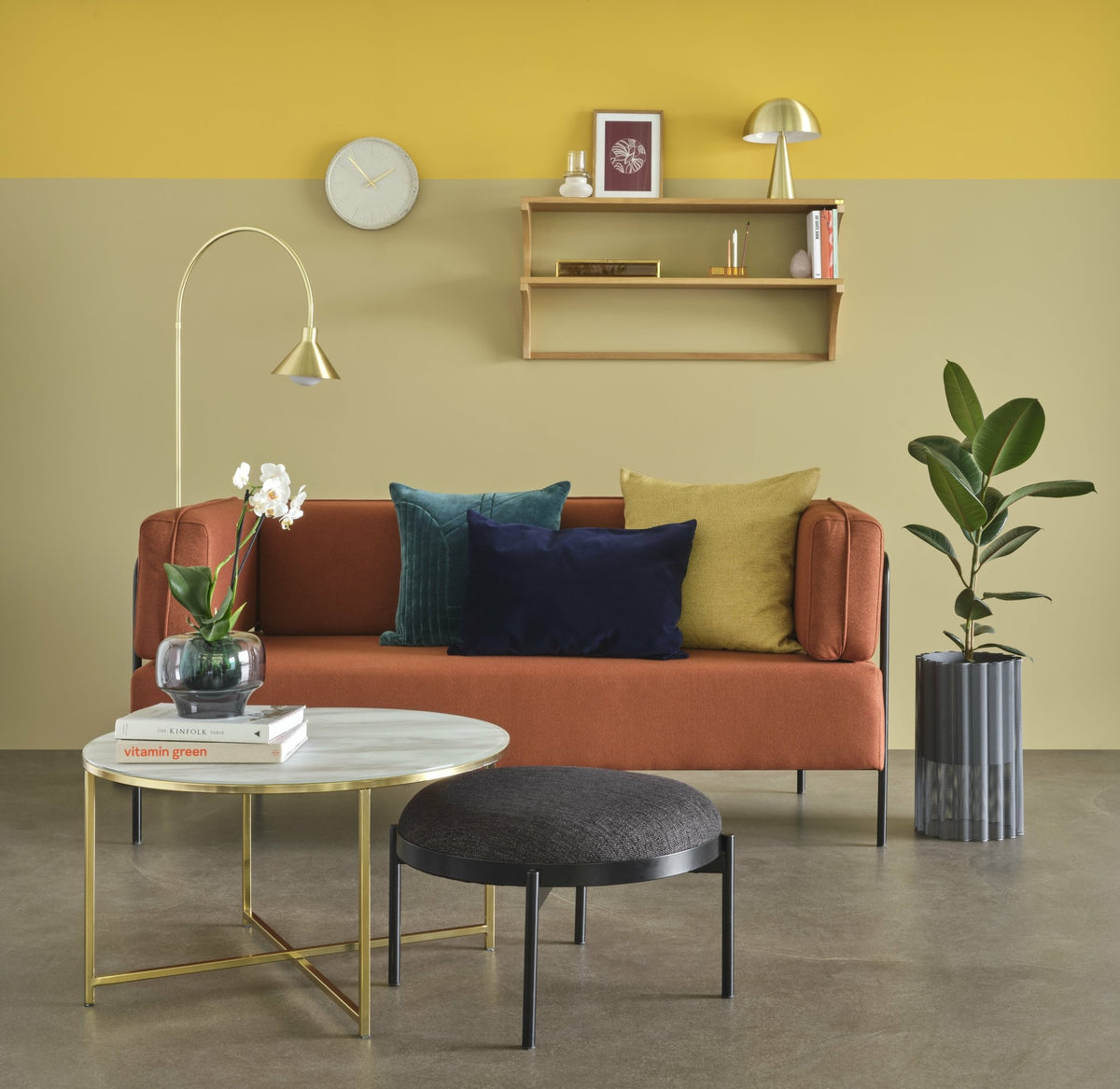 Block Sofa Maroon - Hübsch - The Cool Republic