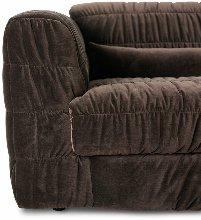 Canapé en velours royal velvet espresso 274 cm Club Couch- HKliving - The Cool Republic
