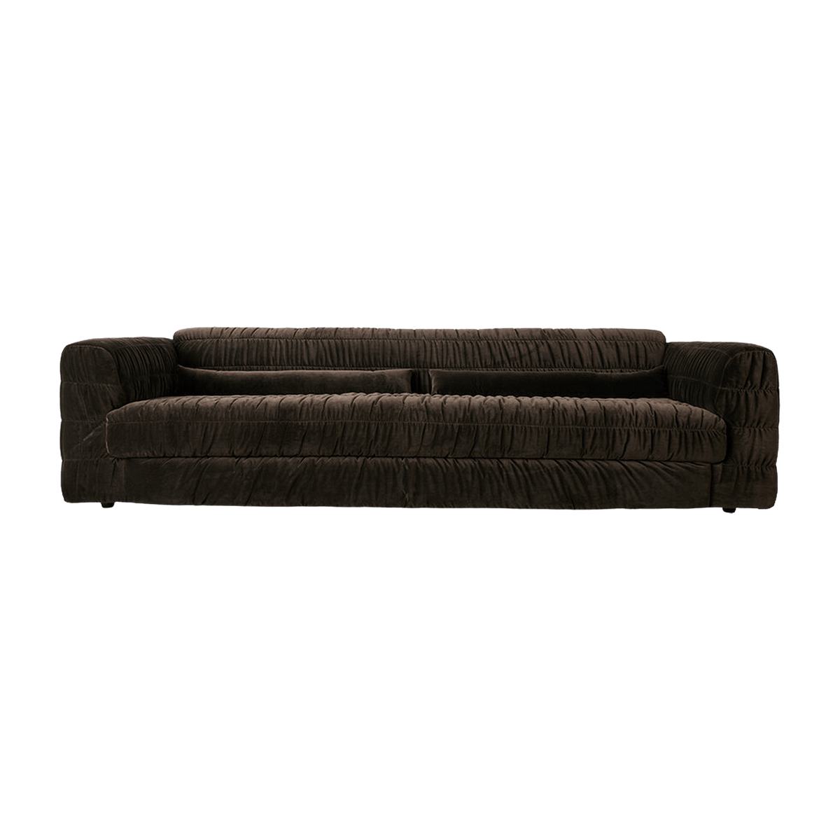 Canapé en velours royal velvet espresso 274 cm Club Couch- HKliving - The Cool Republic