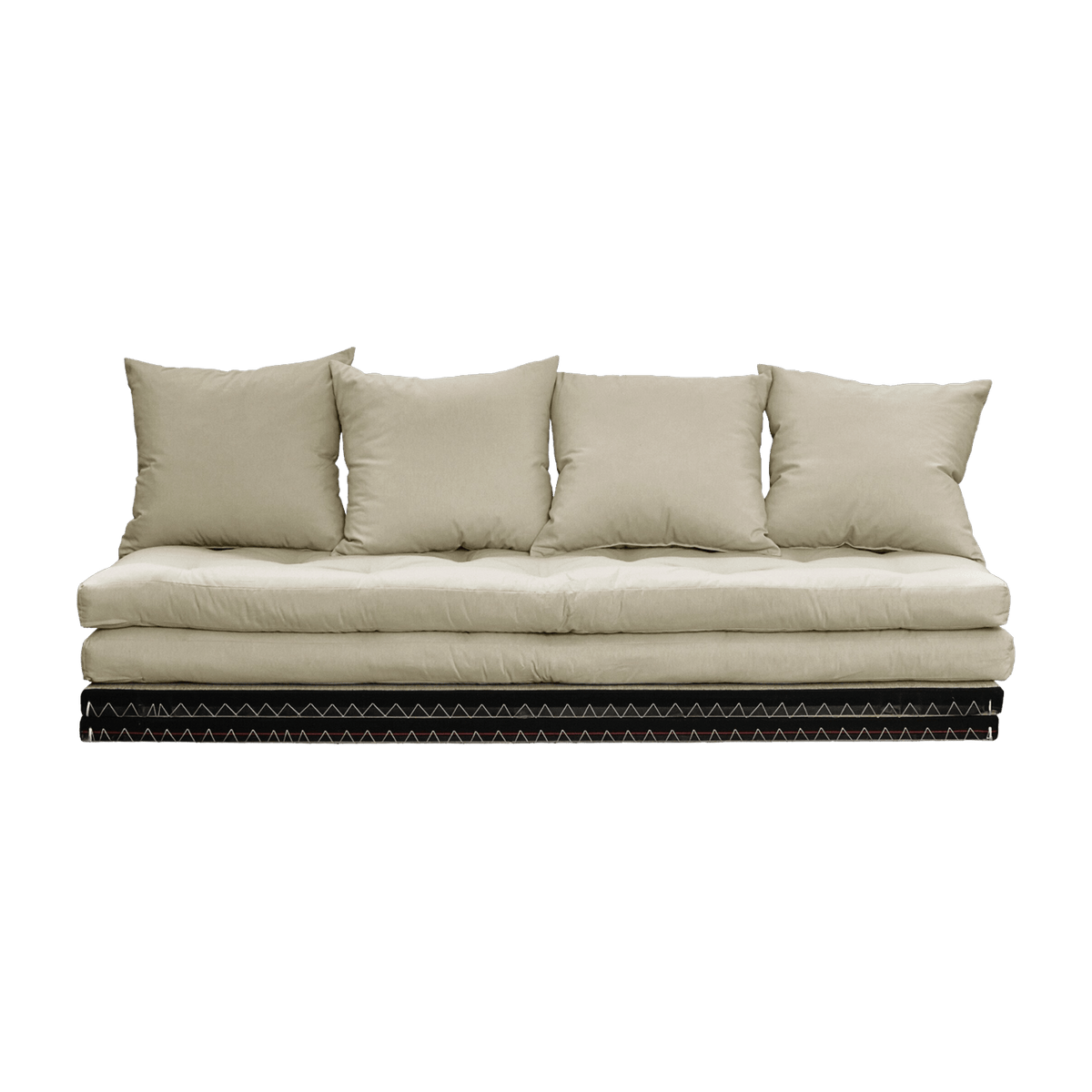 Canapé-futon beige en coton Chico Sofa - Karup Design - The Cool Republic