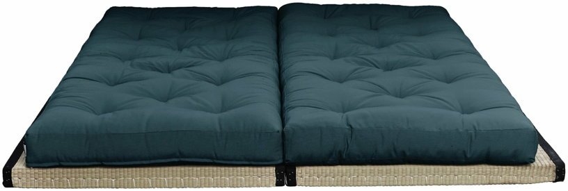 Canapé - futon bleu pétrole en coton Chico Sofa - Karup Design - The Cool Republic