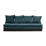 Canapé-futon bleu pétrole en coton Chico Sofa - Karup Design - The Cool Republic