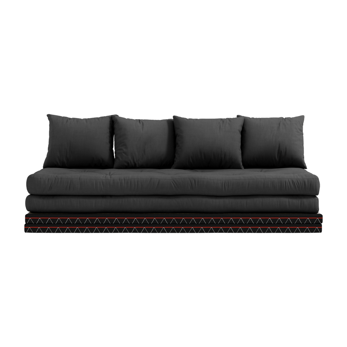 Canapé-futon gris foncé en coton Chico Sofa - Karup Design - The Cool Republic