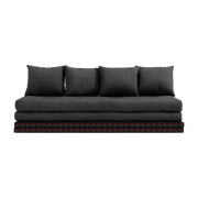 Canapé-futon gris foncé en coton Chico Sofa - Karup Design - The Cool Republic