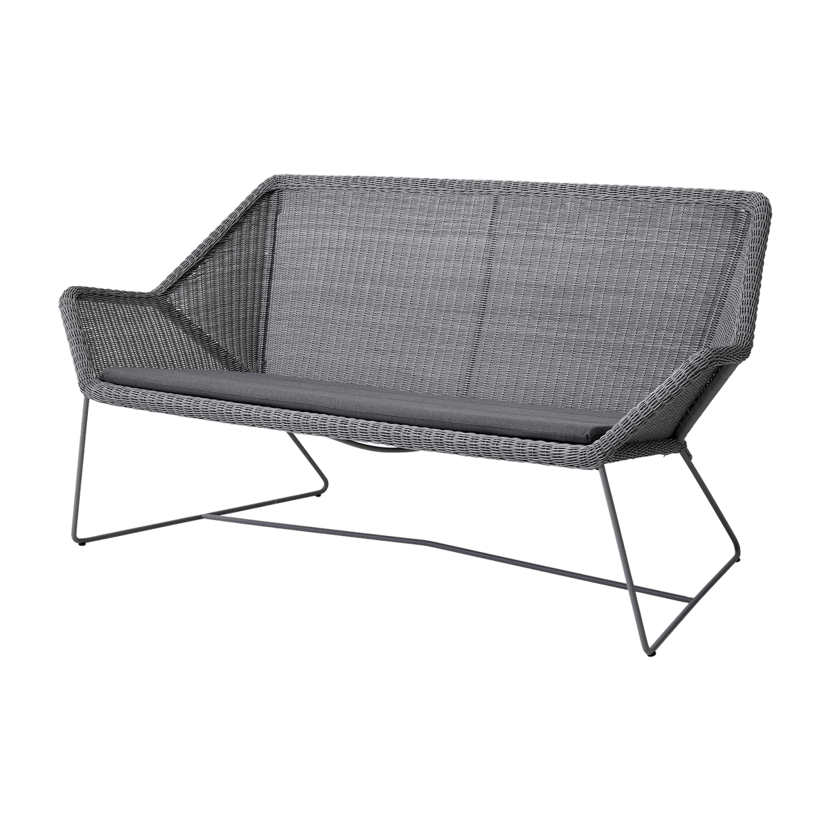 Canapé gris avec coussin d'assise gris Breeze - Cane-Line - The Cool Republic