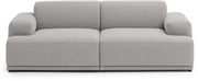Canapé gris clair 2 places Connect Soft - Muuto - The Cool Republic