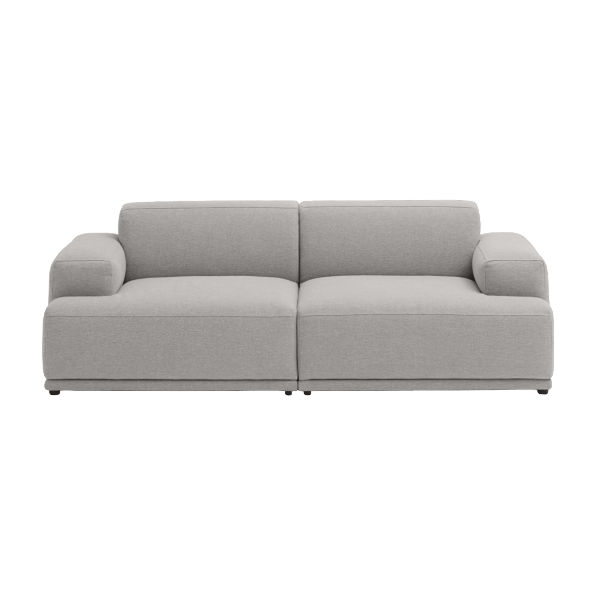 Canapé gris clair 2 places Connect Soft - Muuto - The Cool Republic