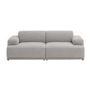 Canapé gris clair 2 places Connect Soft - Muuto - The Cool Republic
