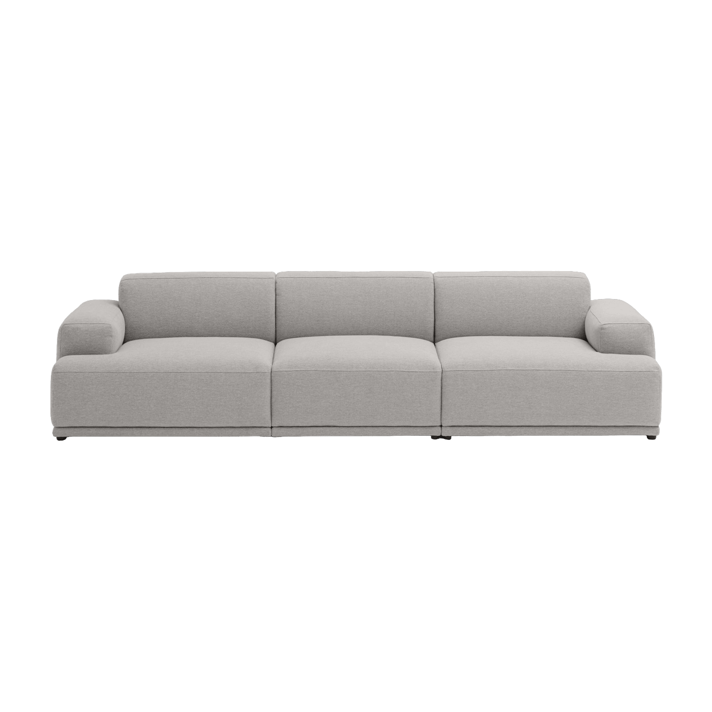 Canapé gris clair 3 places Connect Soft - Muuto - The Cool Republic