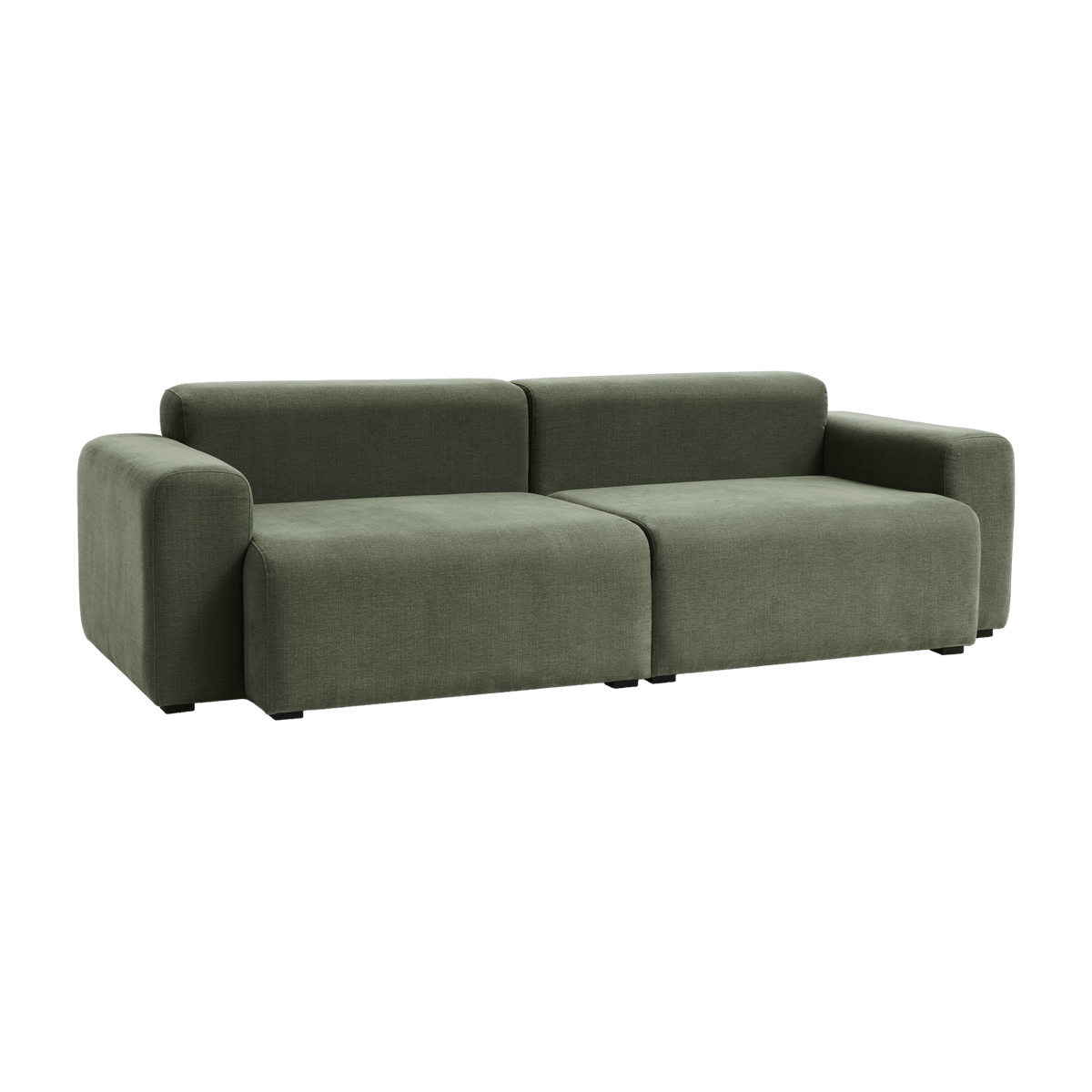 Canapé kaki 2,5 places combinaison 1 linara 100 armrest low Mags 1964 - Hay - The Cool Republic