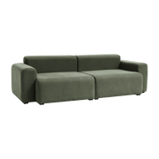 Canapé kaki 2,5 places combinaison 1 linara 100 armrest low Mags 1964 - Hay - The Cool Republic