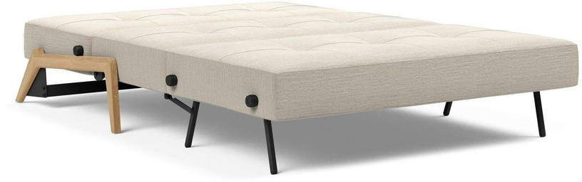 Canapé-lit 2 places blanc sable et pieds en chêne Cubed 2 - Innovation Living - The Cool Republic
