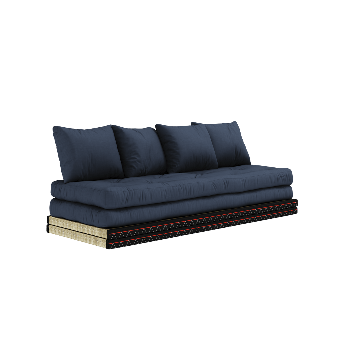 Canapé-lit avec 2 tatami et matelas bleu marine 80x200cm Chico - Karup Design - The Cool Republic