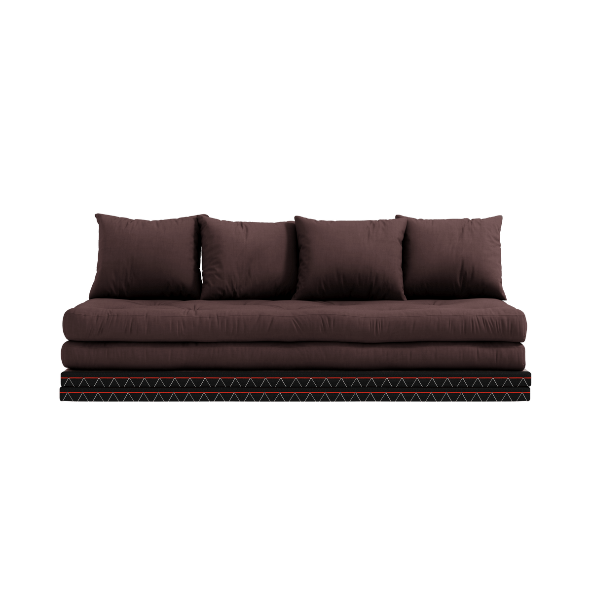 Canapé-lit avec 2 tatami et matelas marron 80x200cm Chico - Karup Design - The Cool Republic