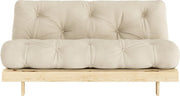 Canapé - lit beige clair pin massif Roots 160 - Karup Design - The Cool Republic