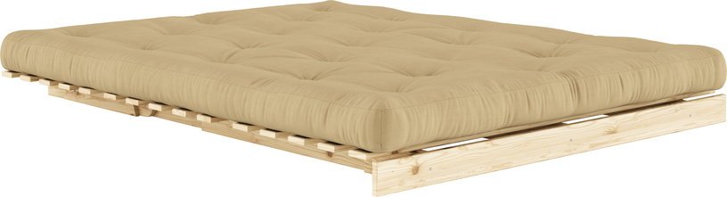 Canapé - lit beige wheat pin massif Roots 160 - Karup Design - The Cool Republic