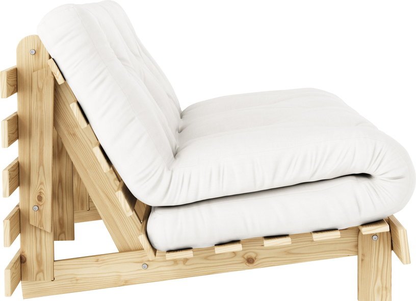 Canapé - lit blanc pin massif Roots 160 - Karup Design - The Cool Republic