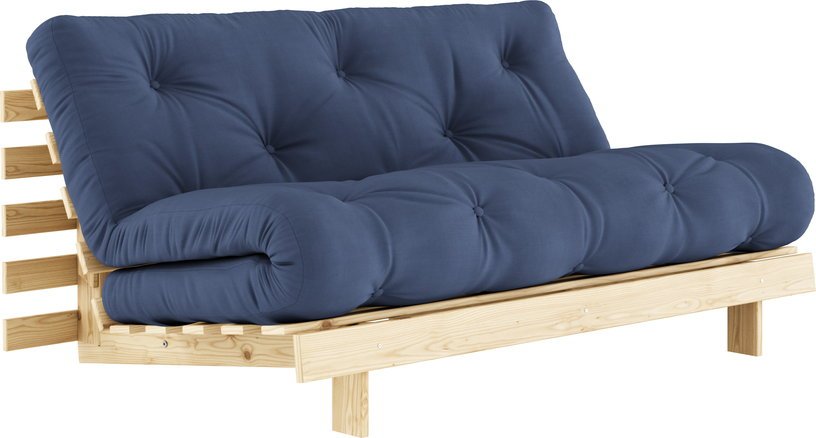 Canapé - lit bleu navy pin massif Roots 160 - Karup Design - The Cool Republic