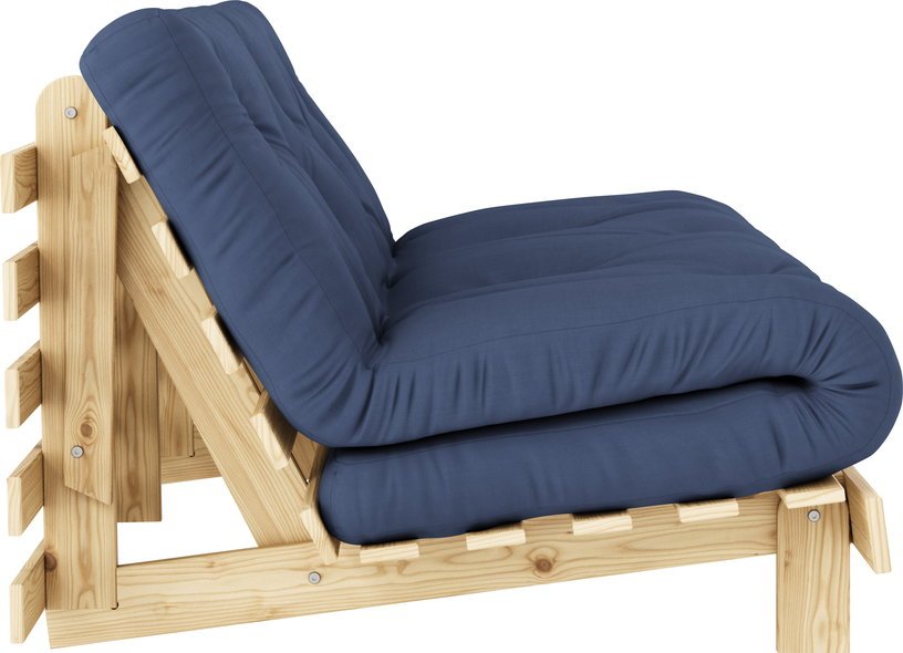 Canapé - lit bleu navy pin massif Roots 160 - Karup Design - The Cool Republic