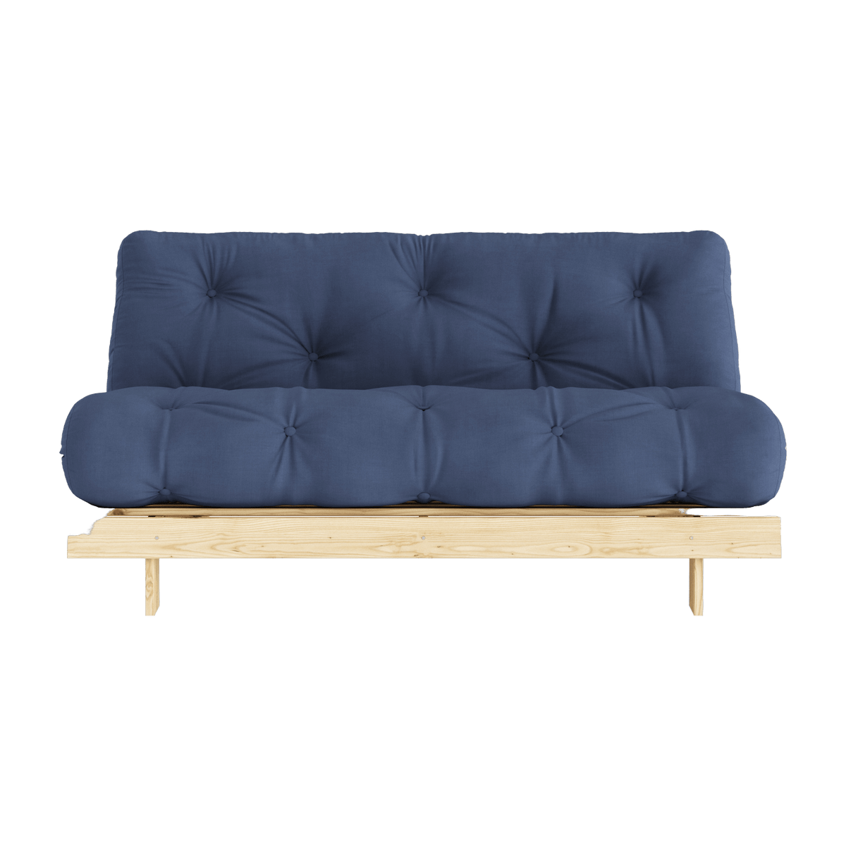 Canapé-lit bleu navy pin massif Roots 160 - Karup Design - The Cool Republic