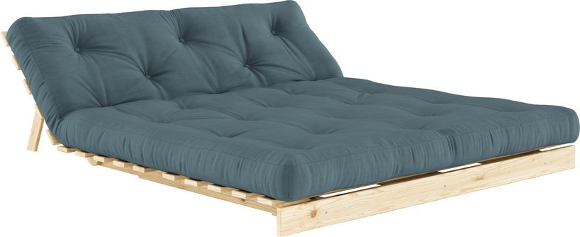 Canapé - lit bleu pétrole pin massif Roots 160 - Karup Design - The Cool Republic