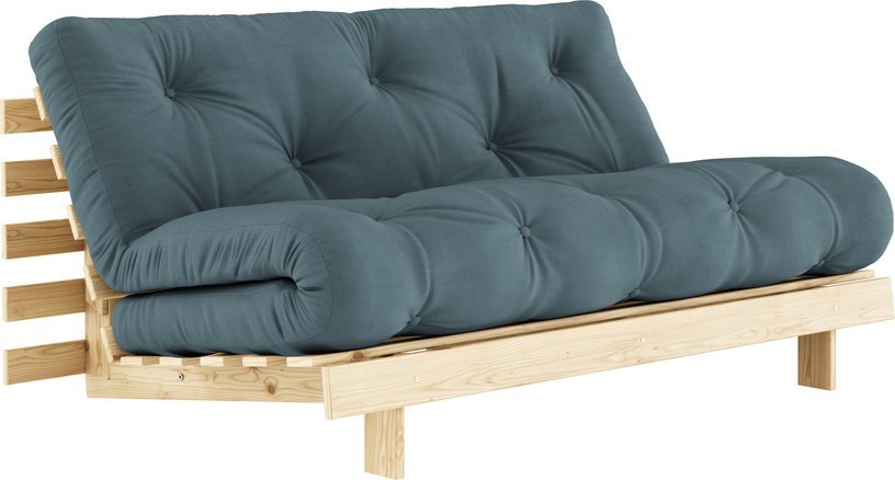 Canapé - lit bleu pétrole pin massif Roots 160 - Karup Design - The Cool Republic