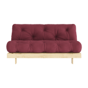 Canapé-lit bordeaux en pin massif Roots 160 - Karup Design - The Cool Republic