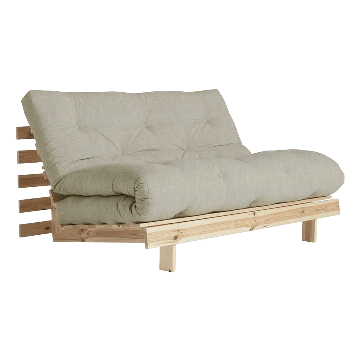 Canapé-lit coloris Lin en pin massif Roots 140 - Karup Design - The Cool Republic