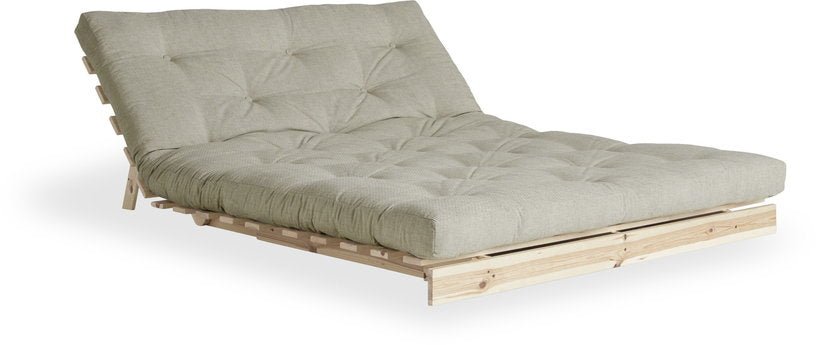 Canapé - lit coloris Lin en pin massif Roots 140 - Karup Design - The Cool Republic