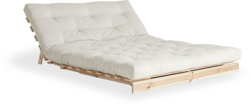 Canapé - lit écru en pin massif Roots 140 - Karup Design - The Cool Republic