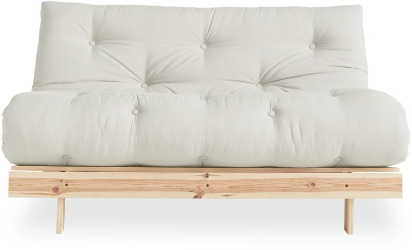 Canapé - lit écru en pin massif Roots 140 - Karup Design - The Cool Republic