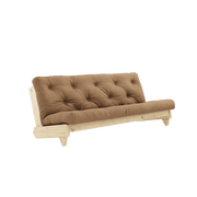 Canapé-lit en pin massif avec matelas en coton mocca 140x200cm Fresh - Karup Design - The Cool Republic
