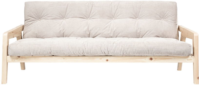 Canapé - lit en velours cotelé ivoire Grab - Karup Design - The Cool Republic