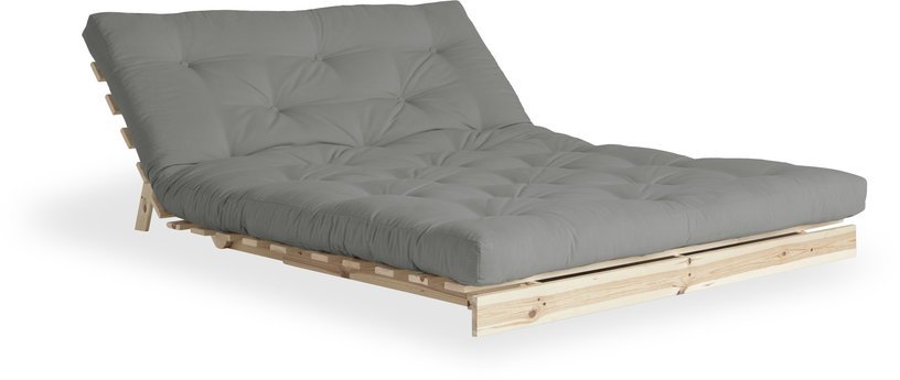 Canapé - lit gris en pin massif Roots 140 - Karup Design - The Cool Republic