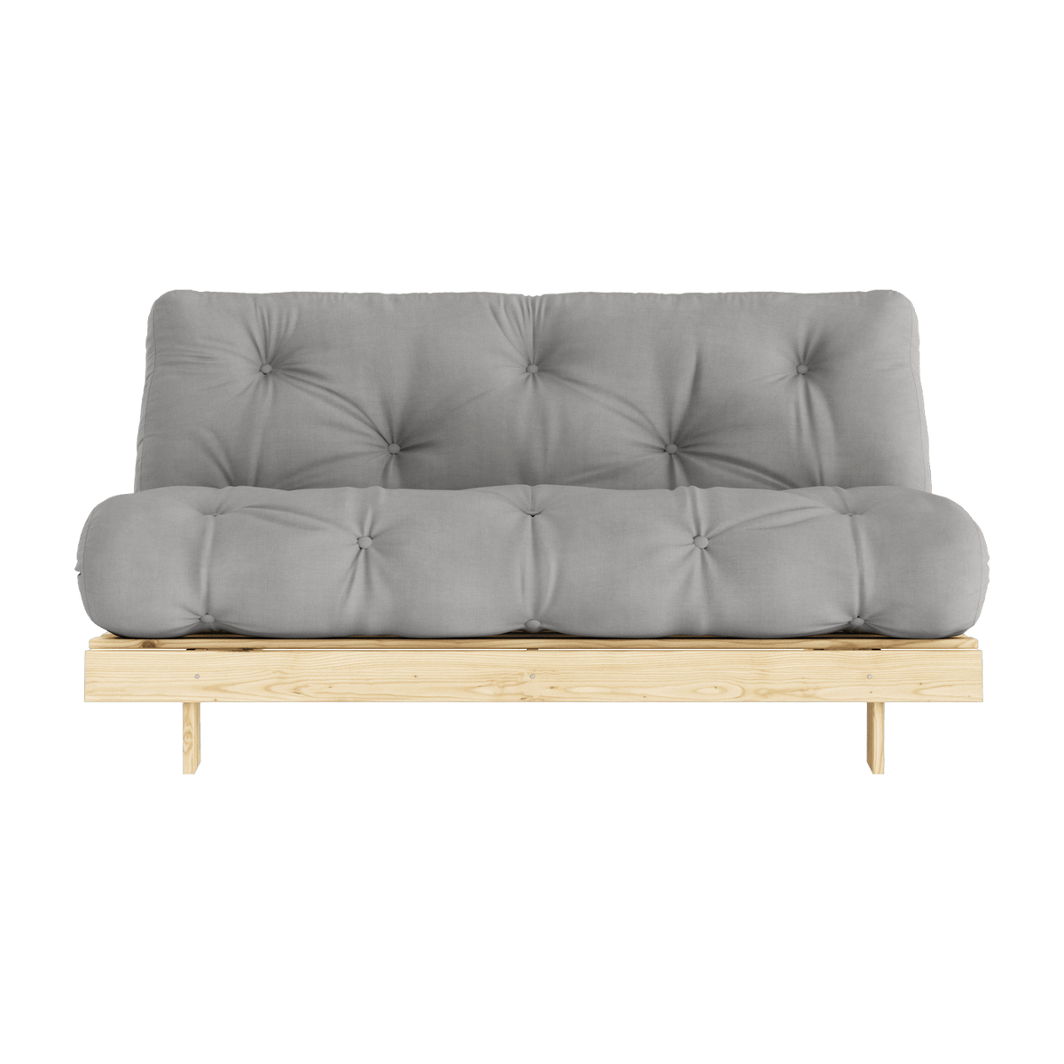 Canapé-lit gris en pin massif Roots 160 - Karup Design - The Cool Republic