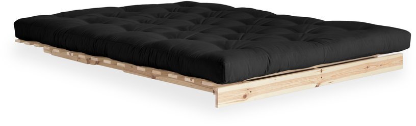 Canapé - lit gris foncé en pin massif Roots 140 - Karup Design - The Cool Republic