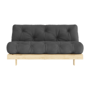 Canapé-lit gris foncé en pin massif Roots 160 - Karup Design - The Cool Republic
