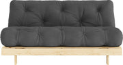 Canapé - lit gris foncé en pin massif Roots 160 - Karup Design - The Cool Republic