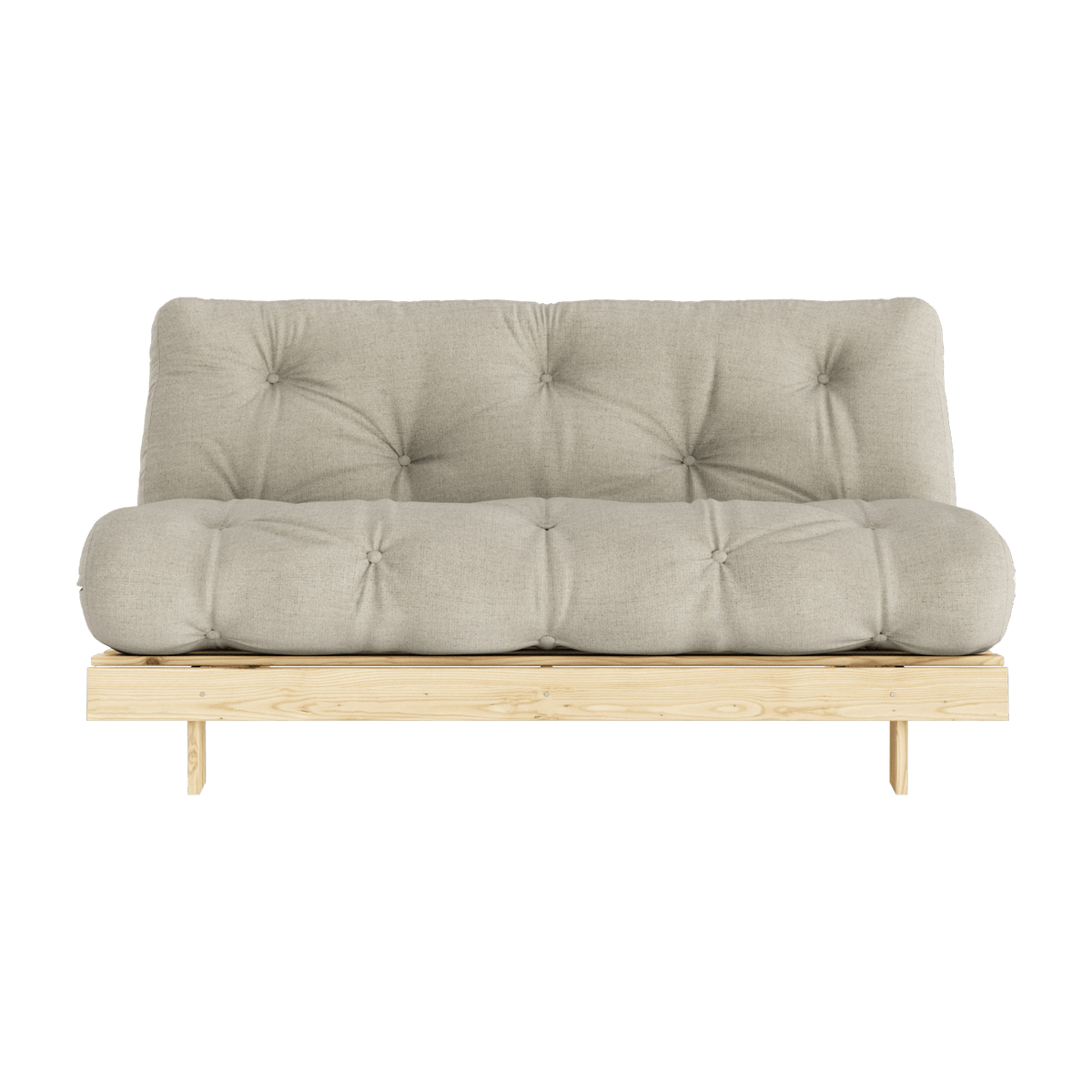 Canapé-lit linen en pin massif Roots 160 - Karup Design - The Cool Republic