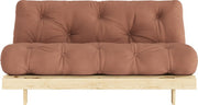 Canapé - lit marron clay en pin massif Roots 160 - Karup Design - The Cool Republic